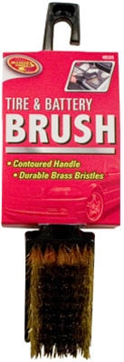 Small Brass White Wall Tire Brush
