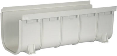 8 x 20-Inch Light Gray Deep Profile Channel Drain