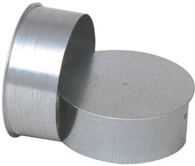 5-Inch Round Galvanized End Cap