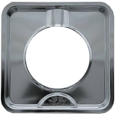 Gas Range Drip Pan,  inchI inch Series Square, Chrome, 7.5-In.