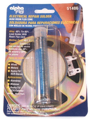 0.9-oz., .062-Diameter Leaded Electrical Solder Spool