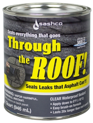 Through The Roof Sealant, Clear, 1-Qt.