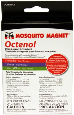 Octenol Cartridge Insect Attractant, 3-Pk.