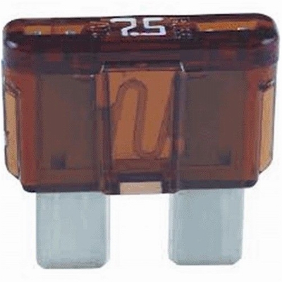 Automotive Blade Fuse, Brown, 7.5A, 5-Pk.