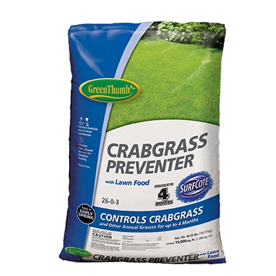 Crabgrass Preventer Plus Lawn Food, 26-0-3, 15,000-Ft. Coverage