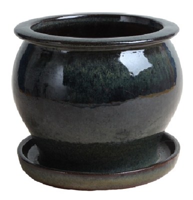 4 inch Drip GRN Studio Pot