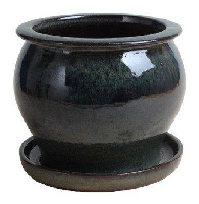 11 inch Drip GRN Studio Pot