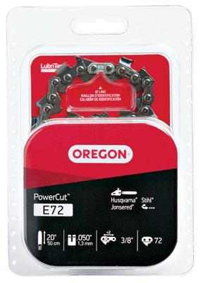E72 PowerCut Chain Saw Chain, 20-In.
