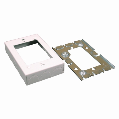 Metal Starter Box, 1-In. Depth, White