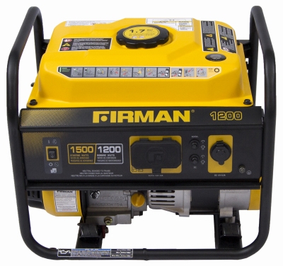 1500W Portable Generator, 12 Hour Run time