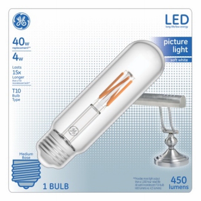 GE 4W CLR T10 MED Bulb