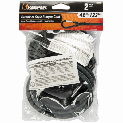 2PK 48 inch GRY Bungee Cord