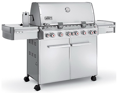 Summit S-670 6-Burner Gas Grill +  Side-Burner & Rotisserie, 60,000 BTU