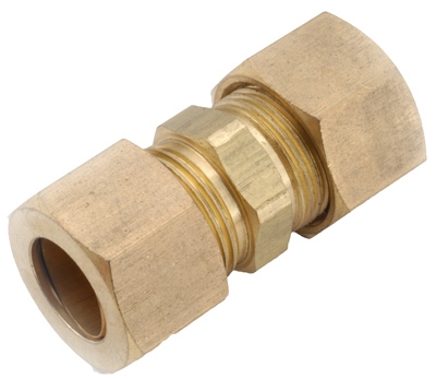 Compression Full Union, Brass, 3/16-In.