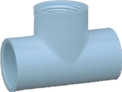 Pipe Fitting, PVC Tee, 3/4-In. FIP