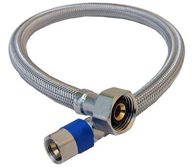 Faucet Connector, Stainless-Steel, 3/8-In. Compression x 1/2-In. Female Iron Pipe x 20-In.