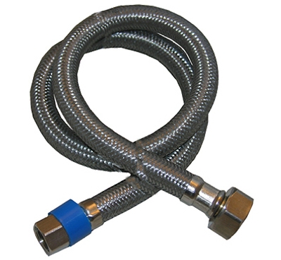 Faucet Connector, Stainless-Steel, 3/8-In. Compression x 1/2-In. Female Iron Pipe x 30-In.