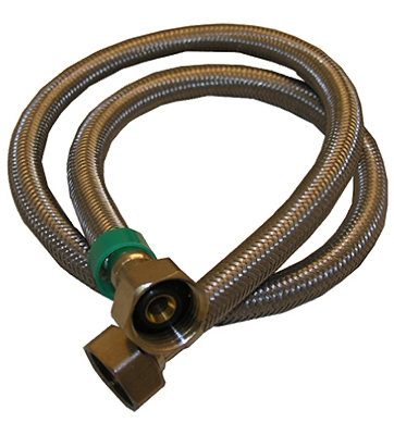 Faucet Connector, Stainless-Steel, 1/2-In. Iron Pipe Size x 1/2 -In.Iron Pipe x 36-In.