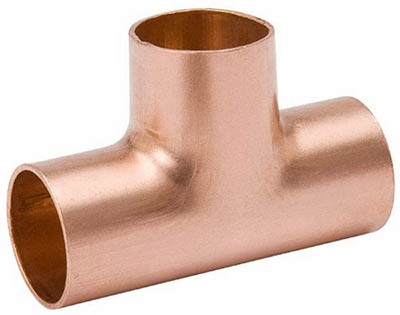 Pipe Fitting, Wrot Copper Tee, 1-1/2-In.