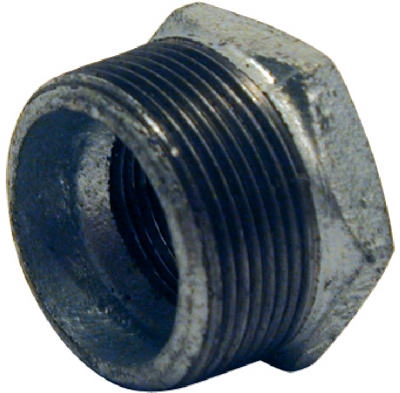 Pipe Fittings, Galvanized Hex Bushing, 1-1/2 x 1-In.