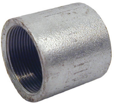 Pipe Fitting, Galvanized Merchant Coupling, 3/4-In.