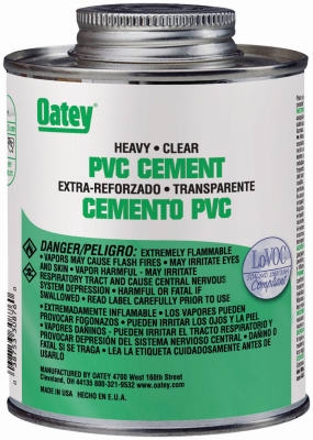 32-oz. Clear Heavy-Bodied PVC Pipe Cement