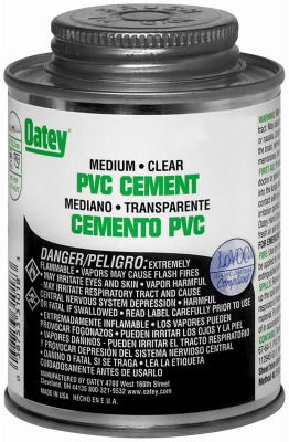 PVC Pipe Cement, Clear, 16-oz.