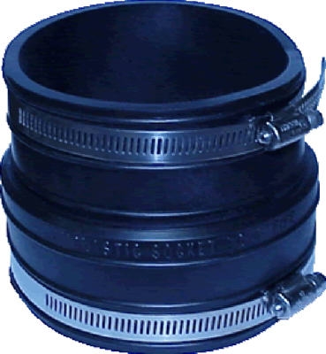 Flexible Socket to Pipe Coupling, 3 x 3-In.