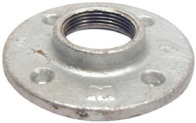 Pipe Fitting, Galvanized Floor Flange, 1-In.