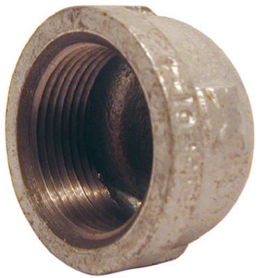 Pipe Fittings, Galvanized Cap, 1-1/2-In.