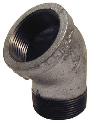 Pipe Fitting, Galvanized Street Elbow, 45-Degree, 1-In.