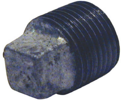 Galvanized Pipe Fitting, Plug, 3/4-In.