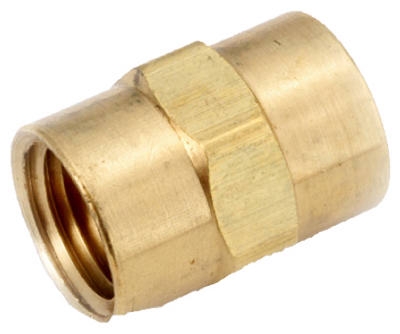 Pipe Fitting, Coupling, Lead-Free Brass, 1/2-In.