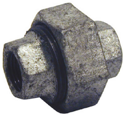 Galvanized Pipe Fitting, Union, Brass/Iron, 1-1/4-In.