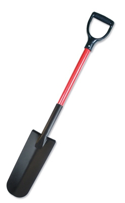 Drain Spade, Commercial Grade, Fiberglass Handle, 14-In.