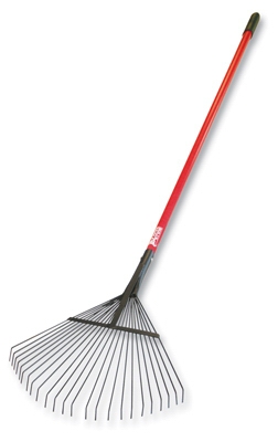 Thatching / Leaf Rake, Heavy Duty, Steel & Fiberglass, 63-In.