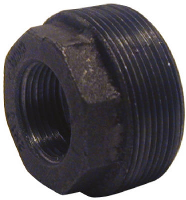 Black Pipe Hex Bushing, .75 x .5-In.
