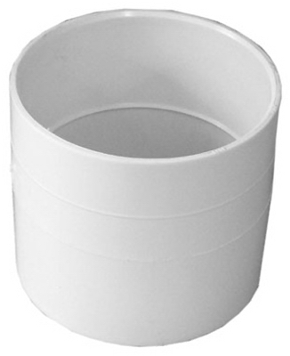 Pipe Fitting, PVC Coupling, 3-In.
