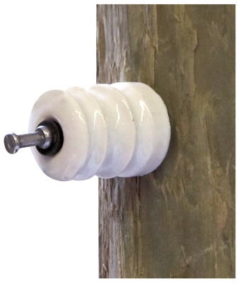 Porcelain Insulator, 25-Pk.