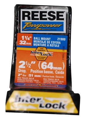 Ball Mount Bar, 2.5-In. Drop