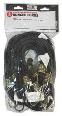 Bungee Cord, Heavy-Duty, Assorted Sizes, 6-Pc.