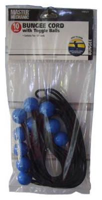 10-Pack Bungee Cords With Toggle Balls