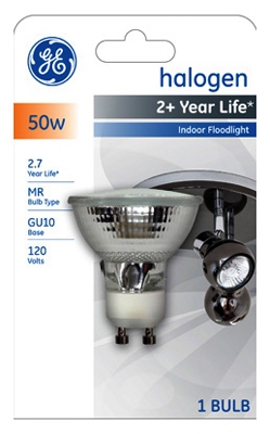 Quartz Halogen Flood Light Bulb, 50-Watt