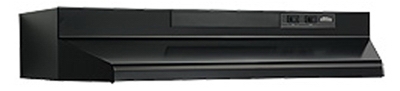 Range Hood, Black Ducted, 30-In.