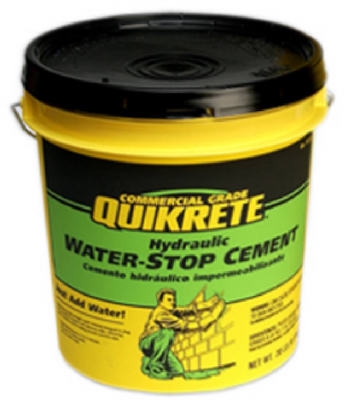 Hydraulic Water Stop Cement, 20-Lb. Pail