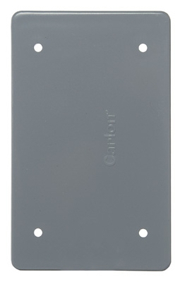 Field Service PVC Blank Box Cover, With Mounting Screws