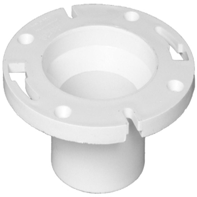 Street Closet Flange, Pop Top, 4 x 3-In. Spigot