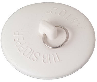 Tub Stopper with Metal Ring, Rubber