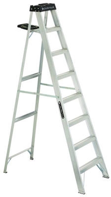 8-Ft. Step Ladder, Aluminum, Type 1A, 300-Lb. Duty Rating