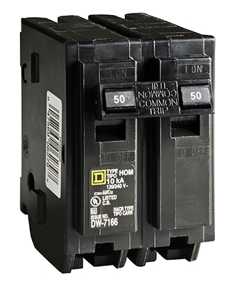Homeline 50-Amp Double-Pole Circuit Breaker